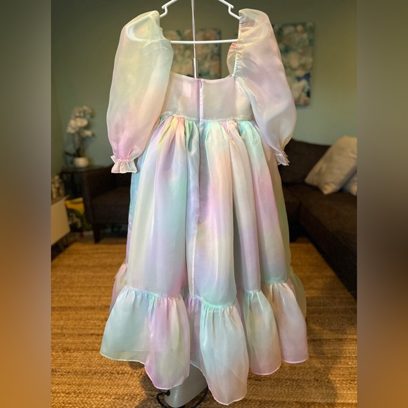 BEST Selkie The Rainbow French Puff Midi Dress - Picture 13 of 16